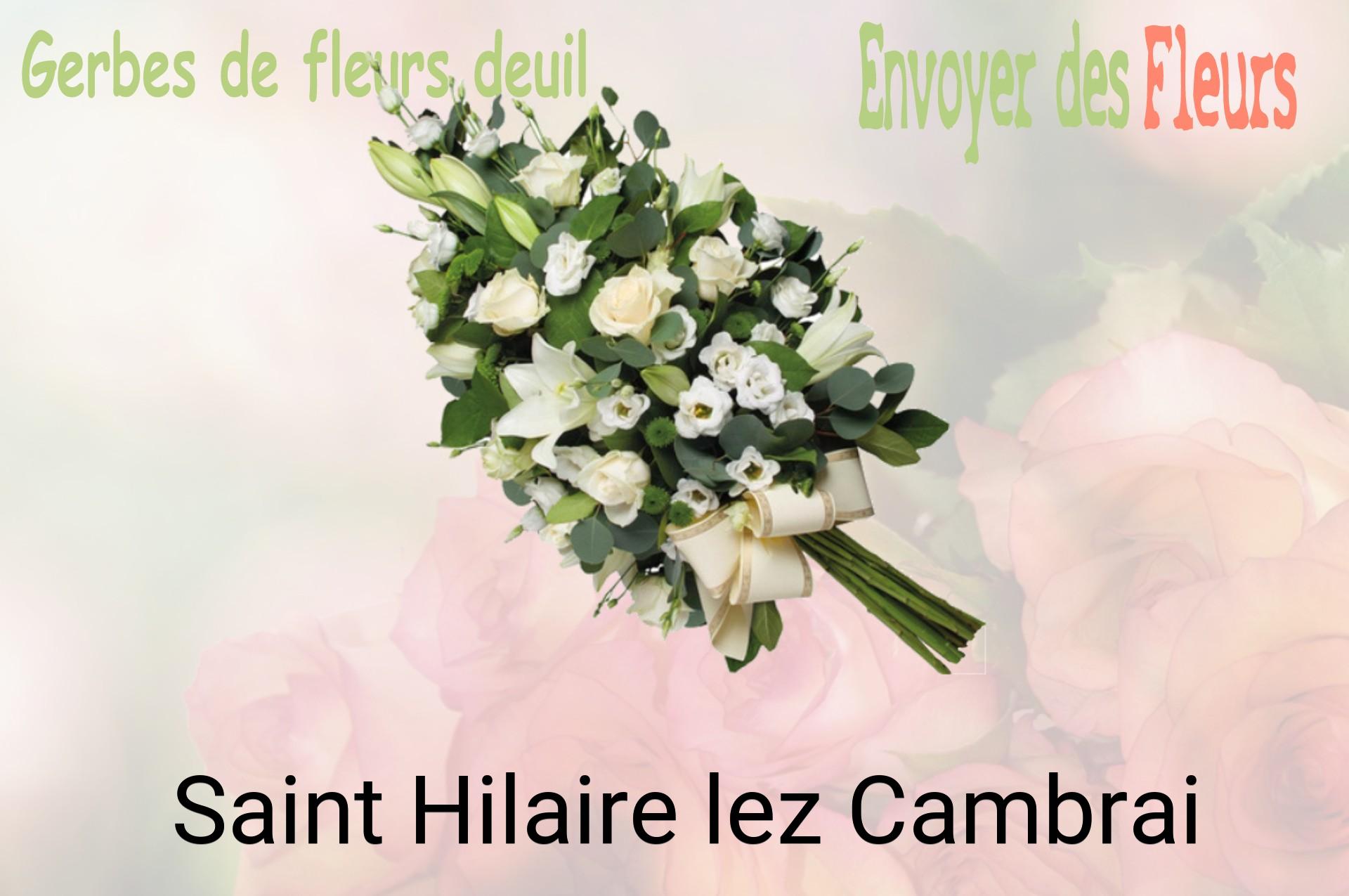 Gerbe de fleurs de deuil livrée à Saint-Hilaire-lez-Cambrai